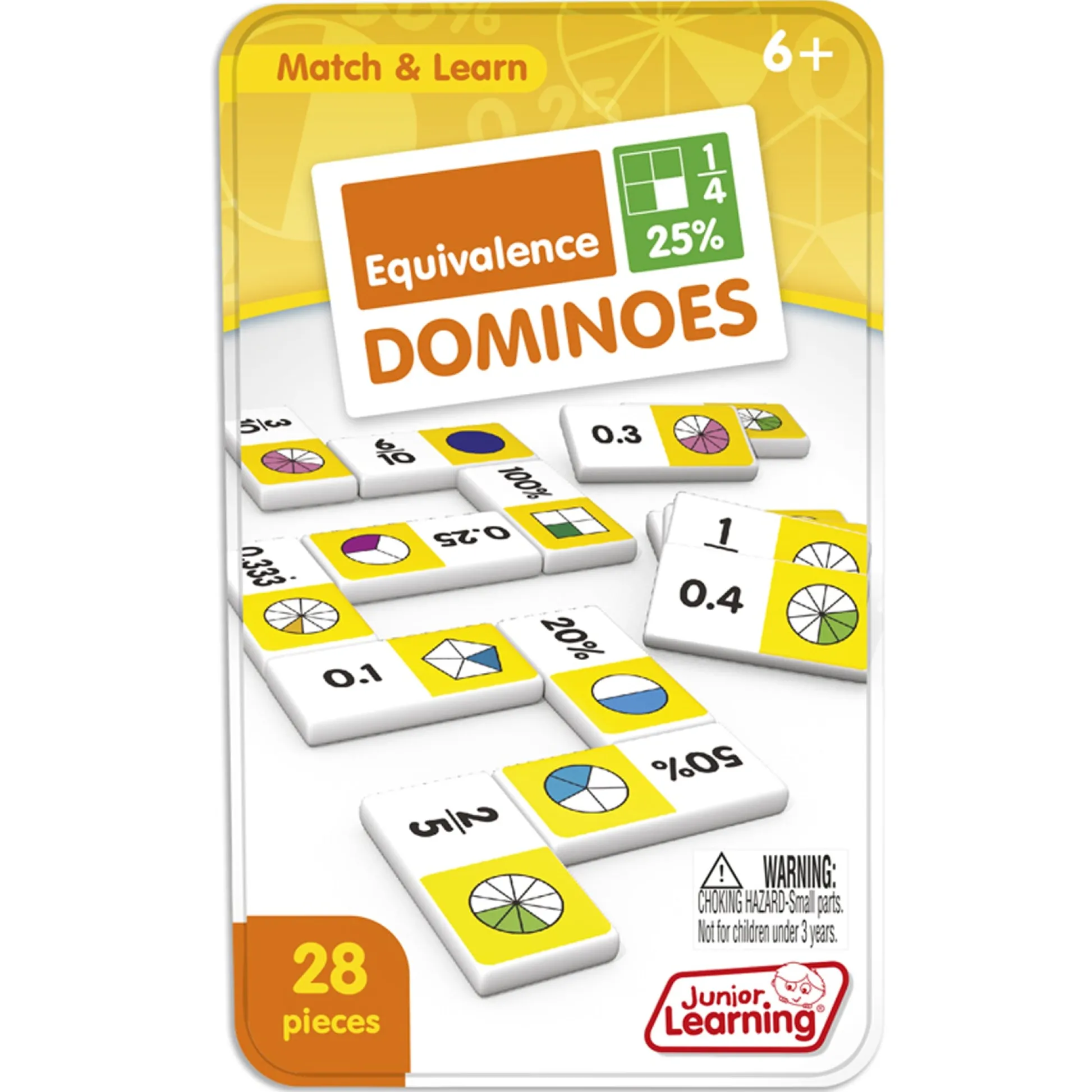Educators Resource Junior Learning Equivalence Dominoes Game - 2 Pack Learning Set* Dominoes & Tiles Games