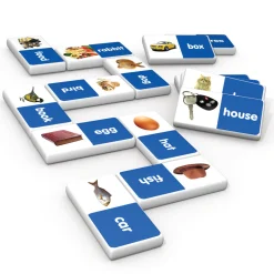 Flat River Group Junior Learning First Words Dominoes - Educational Set for Ages 4-5* Preschool Education Toys & Activities