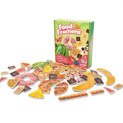 Educators Resource Junior Learning Food Fractions - Magnetic Educational Toy* Math Toys|Math, Counting & Time
