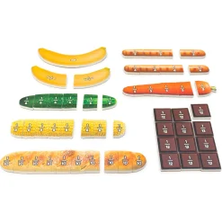 Educators Resource Junior Learning Food Fractions - Magnetic Educational Toy* Math Toys|Math, Counting & Time