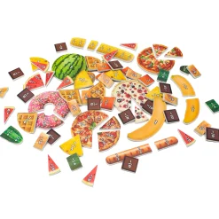 Educators Resource Junior Learning Food Fractions - Magnetic Educational Toy* Math Toys|Math, Counting & Time