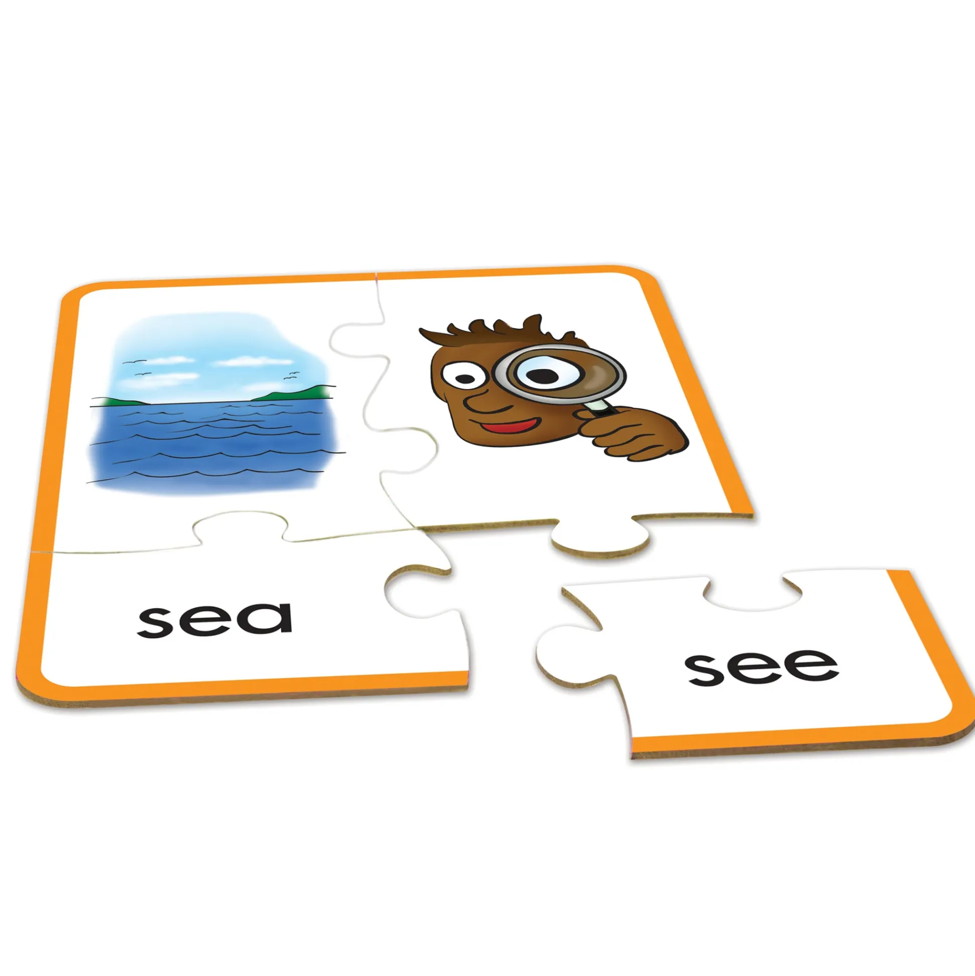 Educators Resource Junior Learning Homonym Puzzles - Word Matching Jigsaw - Pack of 3* Puzzles