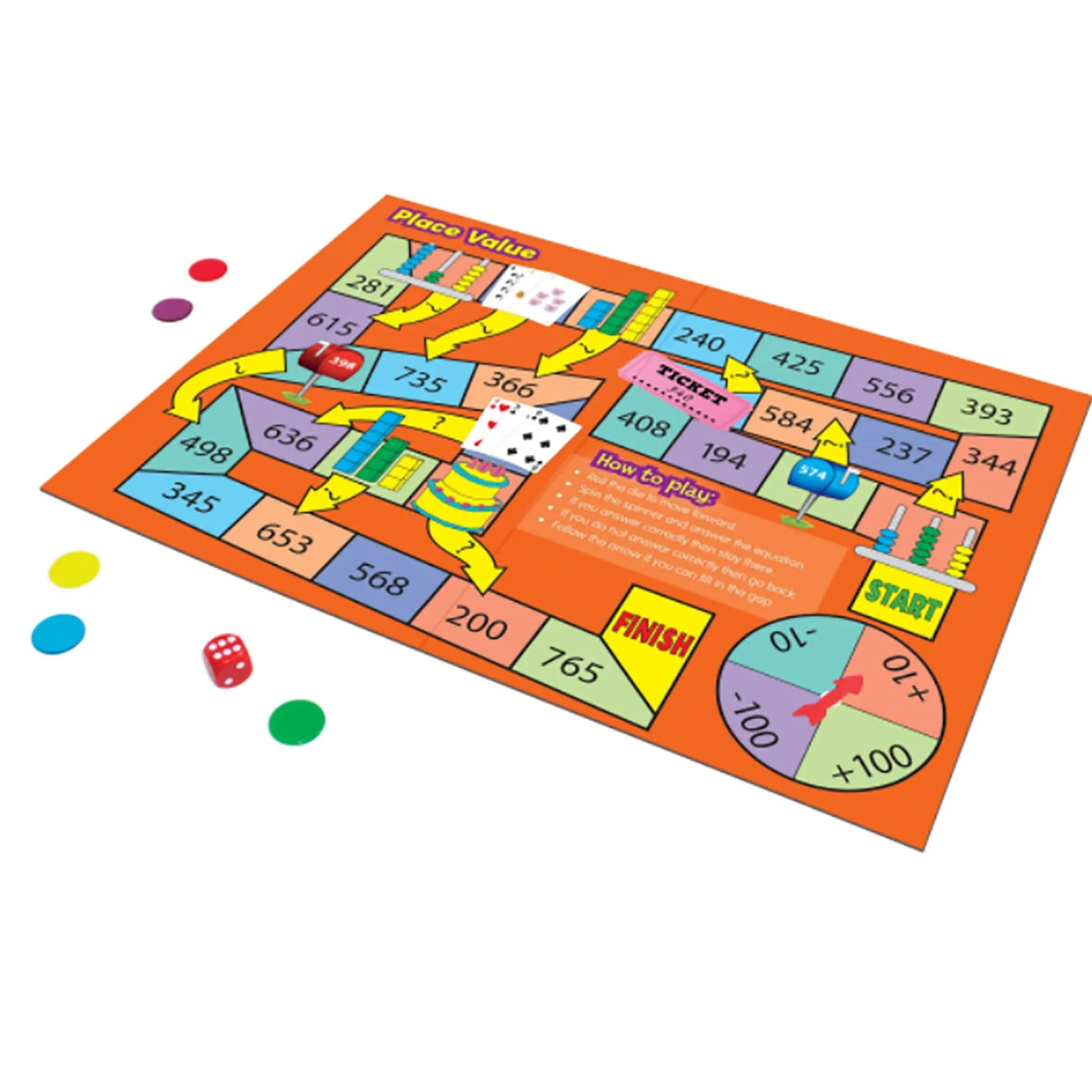 Educators Resource Junior Learning Math Board Games - Addition & Subtraction Adventure Pack of 2* Role-Playing Games|Board Games