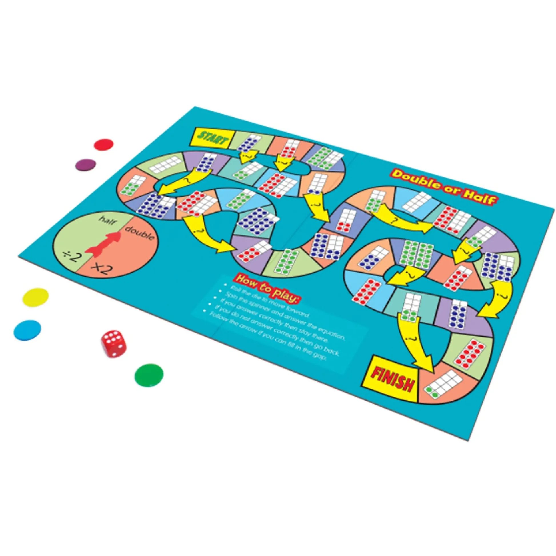 Educators Resource Junior Learning Math Board Games - Addition & Subtraction Adventure Pack of 2* Role-Playing Games|Board Games