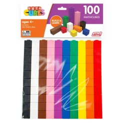 Flat River Group Junior Learning Mathcubes Set - 100 Count Multi-Colored Learning Cubes* Math Toys|Math, Counting & Time