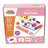 Flat River Group Junior Learning Mathcubes Fractions Set - 59-Piece Educational Kit* Math Toys|Math, Counting & Time