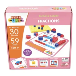 Flat River Group Junior Learning Mathcubes Fractions Set - 59-Piece Educational Kit* Math Toys|Math, Counting & Time