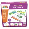 Flat River Group Junior Learning Mathcubes - Interactive Place Value Learning Set - 30 Activities* Math Toys|Math, Counting & Time