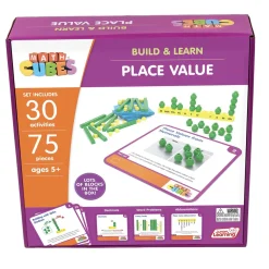 Flat River Group Junior Learning Mathcubes - Interactive Place Value Learning Set - 30 Activities* Math Toys|Math, Counting & Time