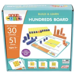 Flat River Group Junior Learning Mathcubes Hundreds Board - 30 Interactive Math Activities* Math Toys|Math, Counting & Time