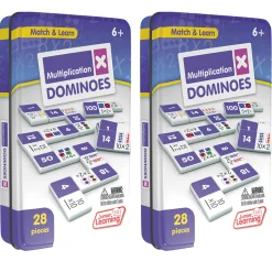 Educators Resource Junior Learning Multiplication Dominoes - Educational Game Set* Dominoes & Tiles Games