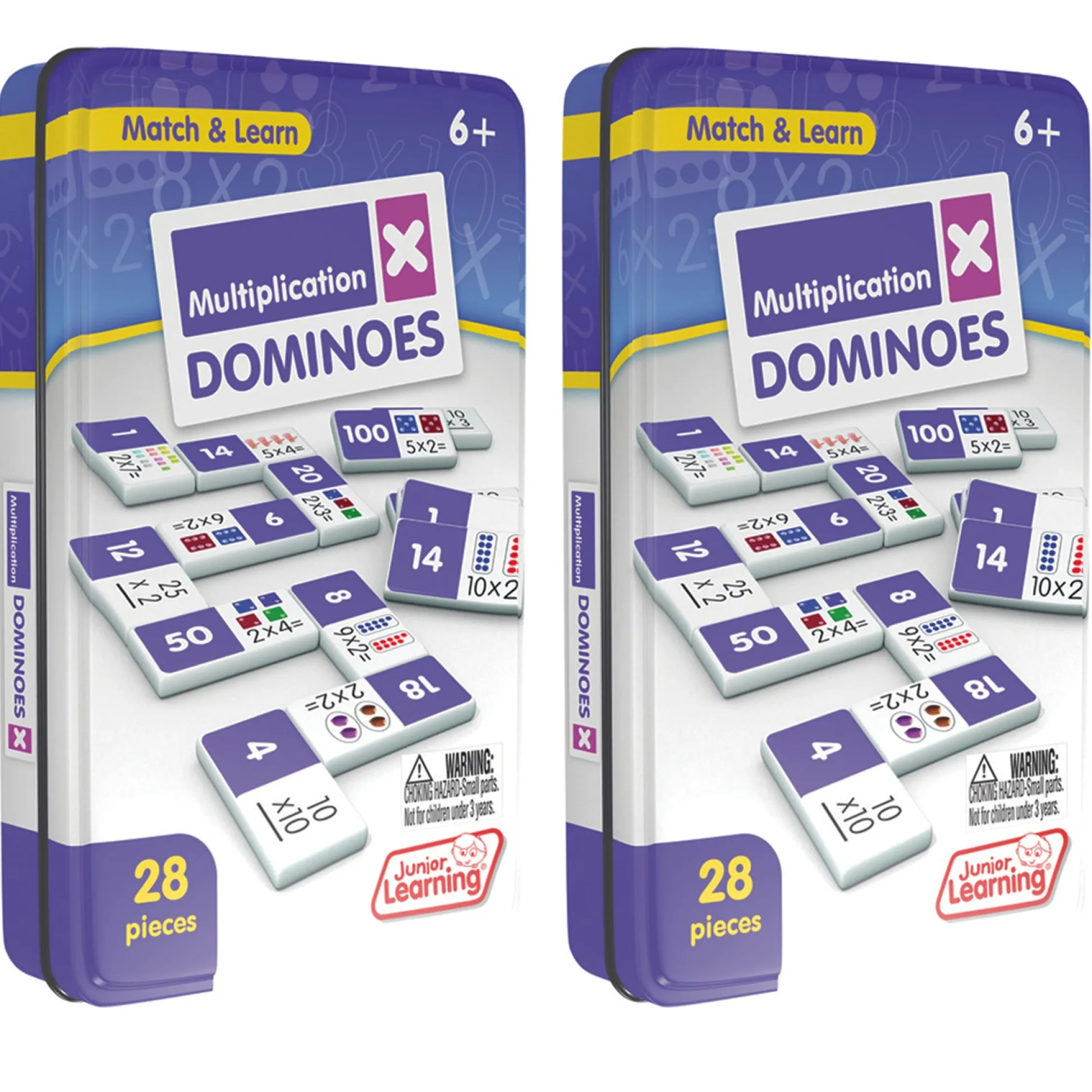 Educators Resource Junior Learning Multiplication Dominoes - Educational Game Set* Dominoes & Tiles Games