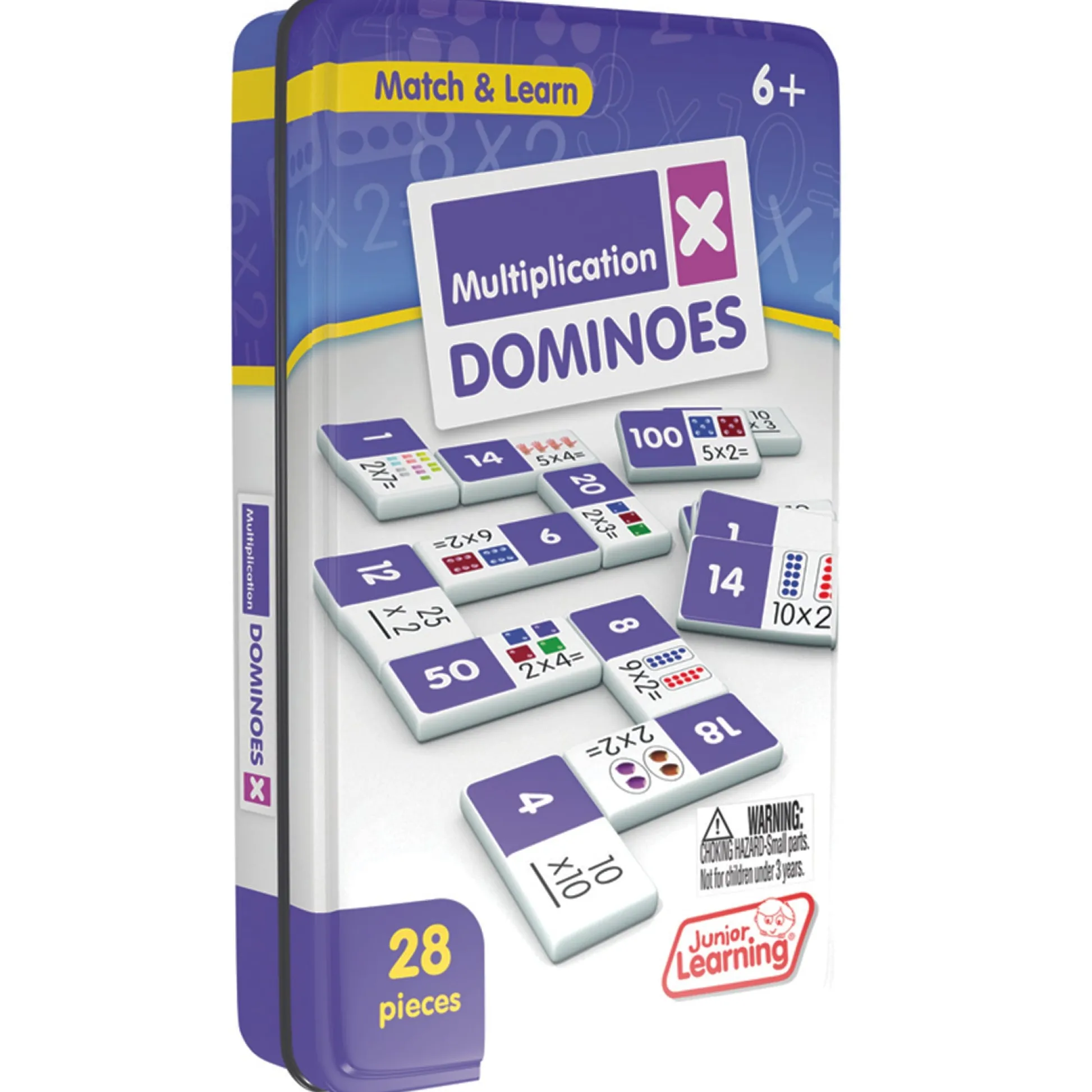 Educators Resource Junior Learning Multiplication Dominoes - Educational Game Set* Dominoes & Tiles Games
