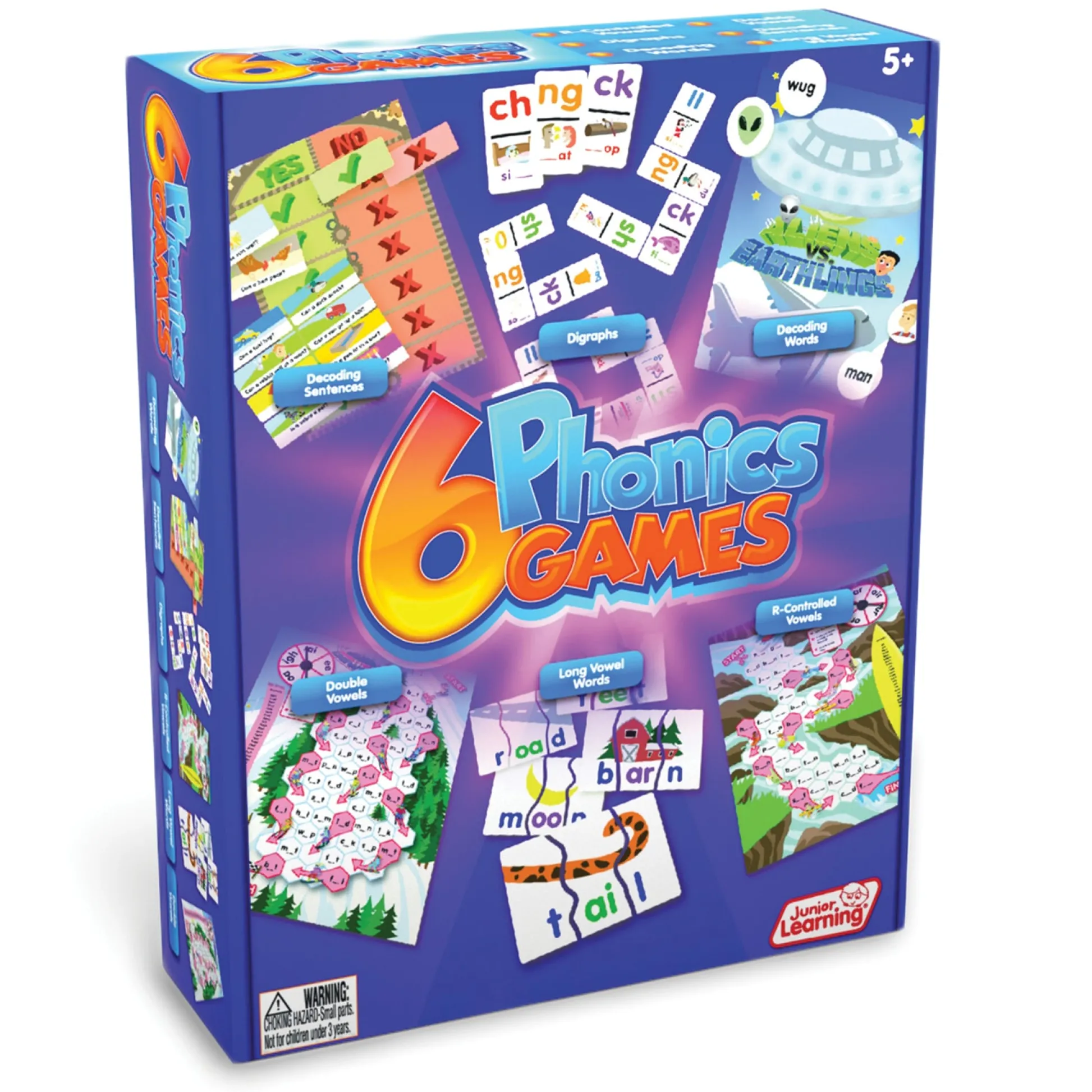Educators Resource Junior Learning Phonics Extravaganza - 6 Interactive Learning Games* Preschool Education Toys & Activities