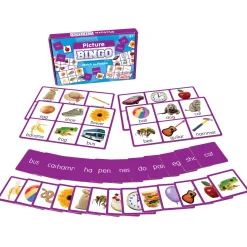 Educators Resource Junior Learning Picture Bingo - Colorful Matching Game - Multicolored, 2 Pack* Social & Emotional Skills|Preschool Education Toys & Activities