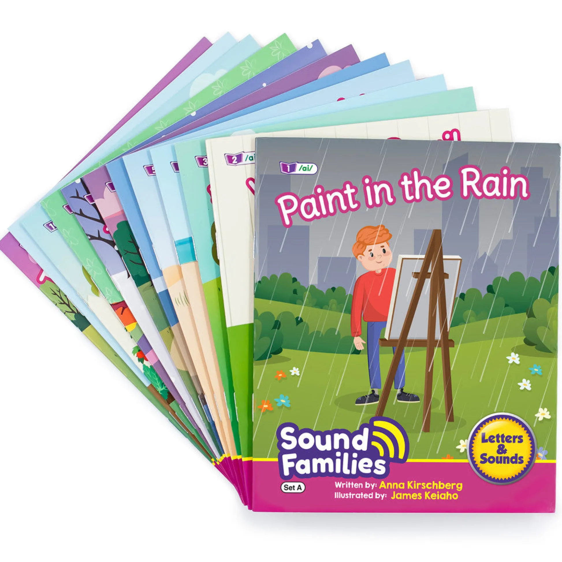 Flat River Group Junior Learning 12-Piece Long Vowel Sound Families Fiction Readers Set* Reading, Writing & Speech