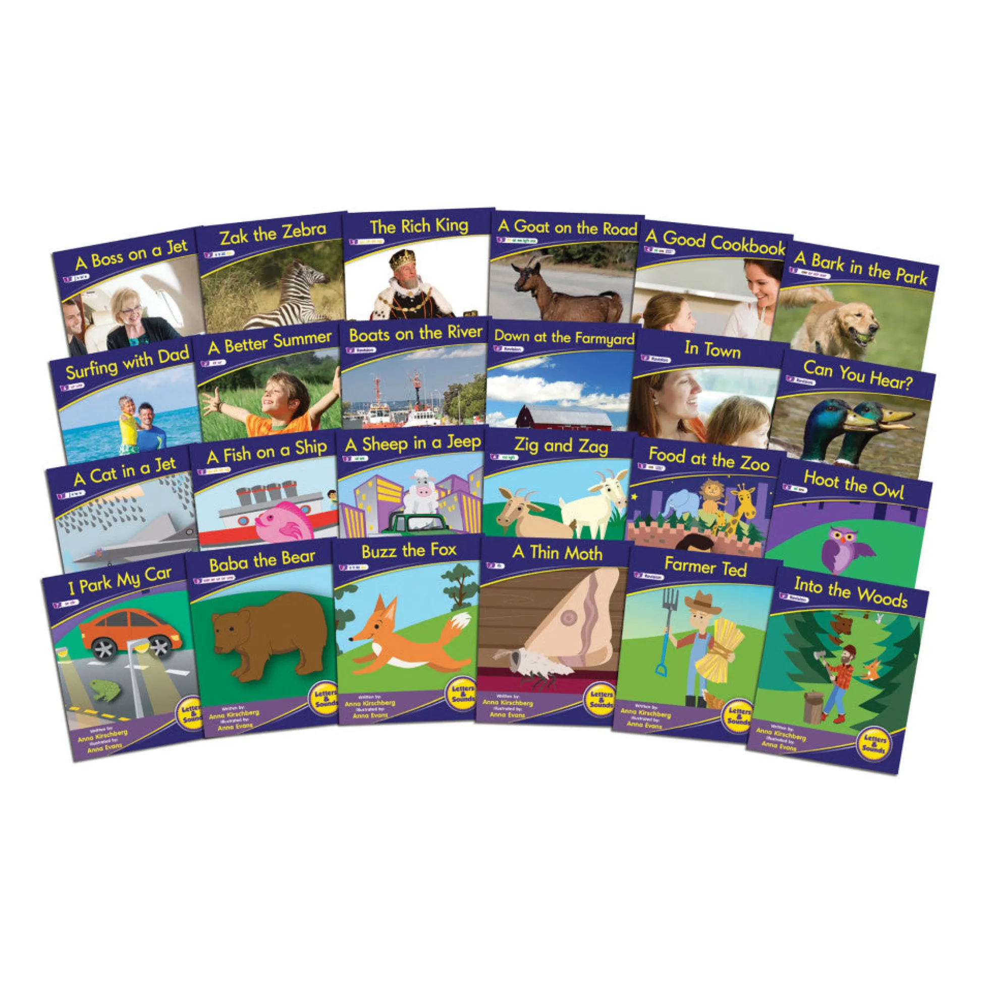Flat River Group Junior Learning 12-Piece Phonics Readers Fiction Set* Reading, Writing & Speech