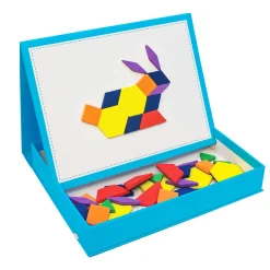 Educators Resource Junior Learning 100-Piece Rainbow Magnetic Pattern Blocks - Assorted Colors* Magnetic Tiles & Building Sets