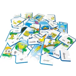 Educators Resource Junior Learning Preposition Puzzles - Multicolored Jigsaw Language Game* Puzzles