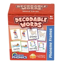 Flat River Group Junior Learning Rainbow Phonics - Interactive Decodable Word Cards - 160 Pieces* Reading, Writing & Speech