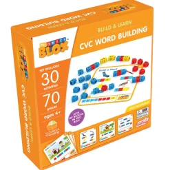 Flat River Group Junior Learning Rainbow Phonics Blox - CVC Word Building - Phase 2 for Kids 4+* Preschool Education Toys & Activities