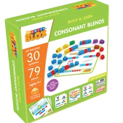 Flat River Group Junior Learning Rainbow Phonics Blox - Consonant Blends, Phase 4 - for Kids 5+* Preschool Education Toys & Activities