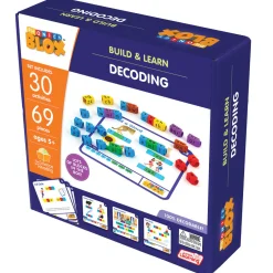 Flat River Group Junior Learning Rainbow Phonics Blox - Decoding Phase 3 - Educational Toy for Ages 5+* Preschool Education Toys & Activities