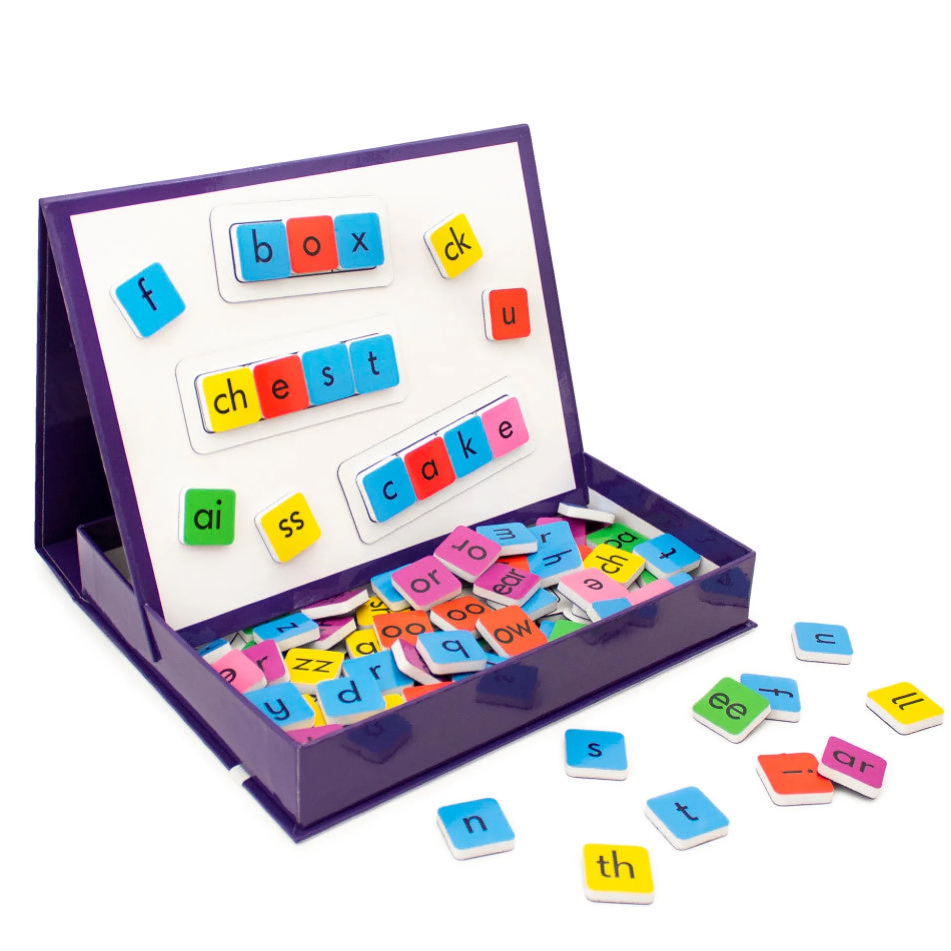 Flat River Group Junior Learning Rainbow Phonics Magnetic Tiles Set - Educational Toy* Preschool Education Toys & Activities