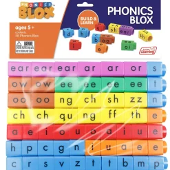 Flat River Group Junior Learning Rainbow Phonics - 58 Color-Coded Phonics Blox Set* Preschool Education Toys & Activities