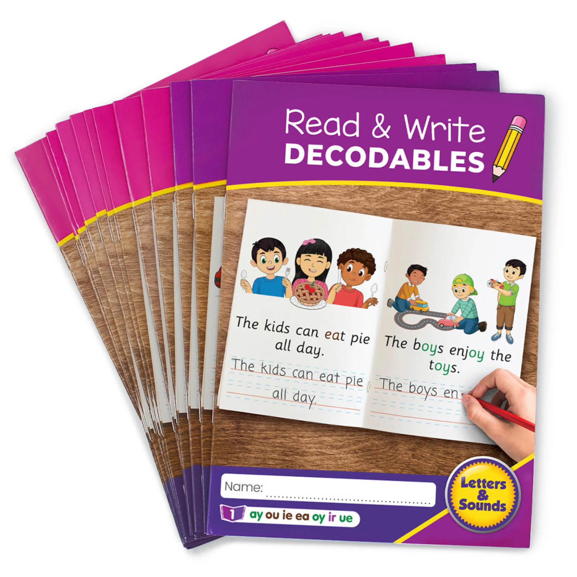 Flat River Group Junior Learning Read & Write Decodables Set B - Phonics and Handwriting Skills* Reading, Writing & Speech