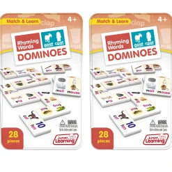 Educators Resource Junior Learning Rhyming Words Dominoes - Educational Game Set* Dominoes & Tiles Games