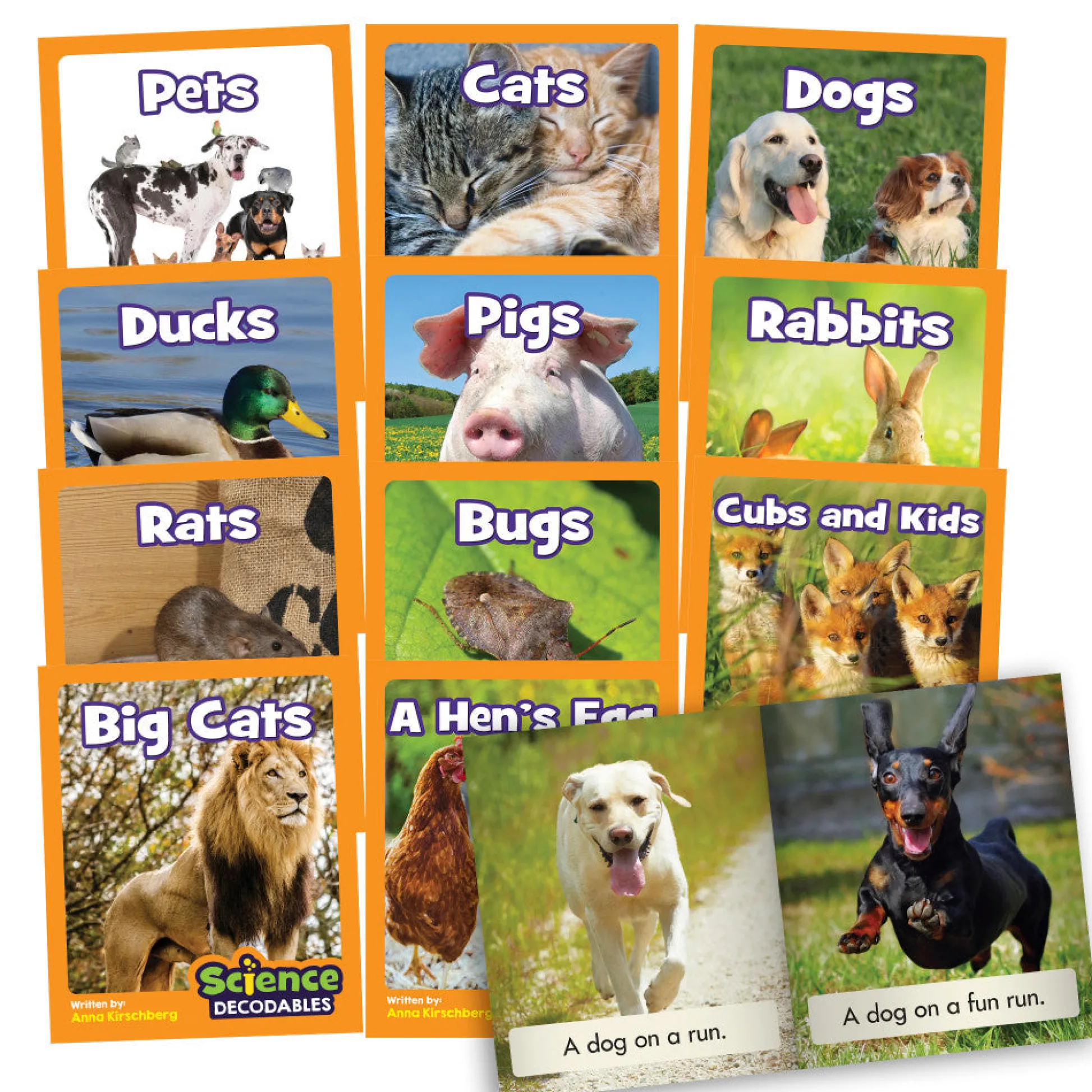 Flat River Group Junior Learning Science Decodables Set - Animal Science - Phase 2 Non-Fiction* Science & Discovery