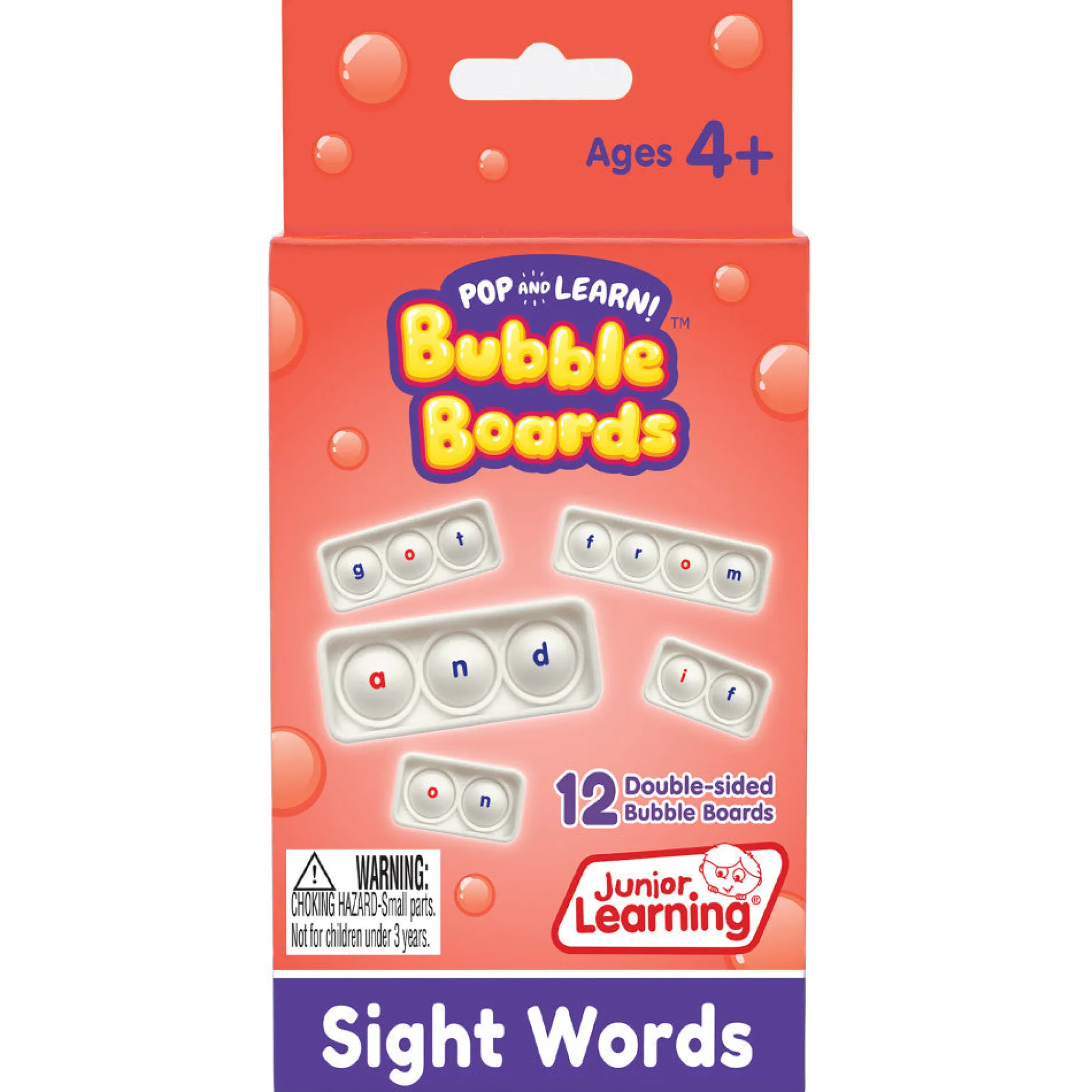 Flat River Group Junior Learning Sight Word Bubble Boards - Interactive Pop and Learn Game* Preschool Education Toys & Activities