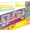 Flat River Group Junior Learning Social Skills 4-in-1 Board Game Set* Social & Emotional Skills|Role-Playing Games