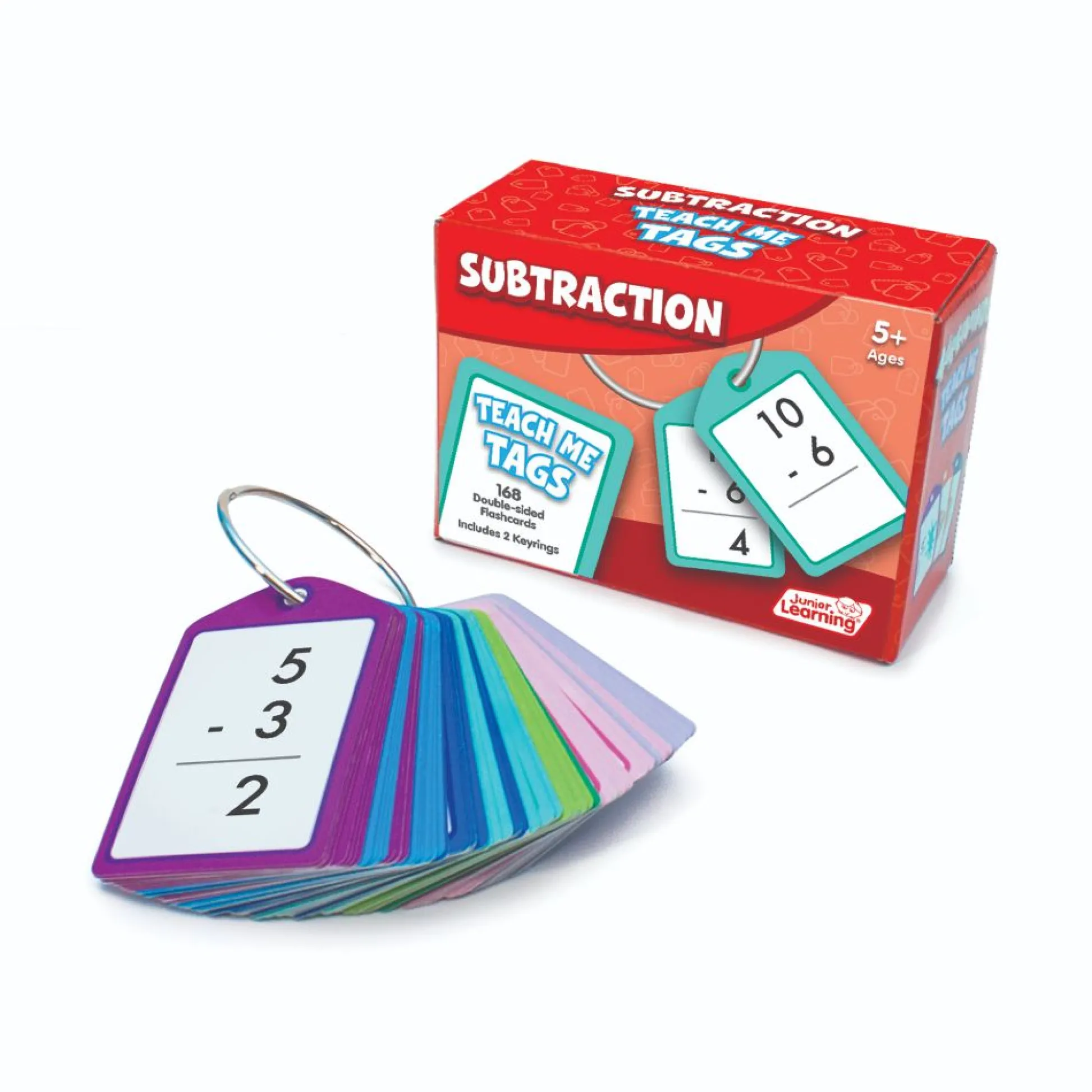 Flat River Group Junior Learning Subtraction Teach Me Tags - Educational Math Game* Math Toys|Math, Counting & Time