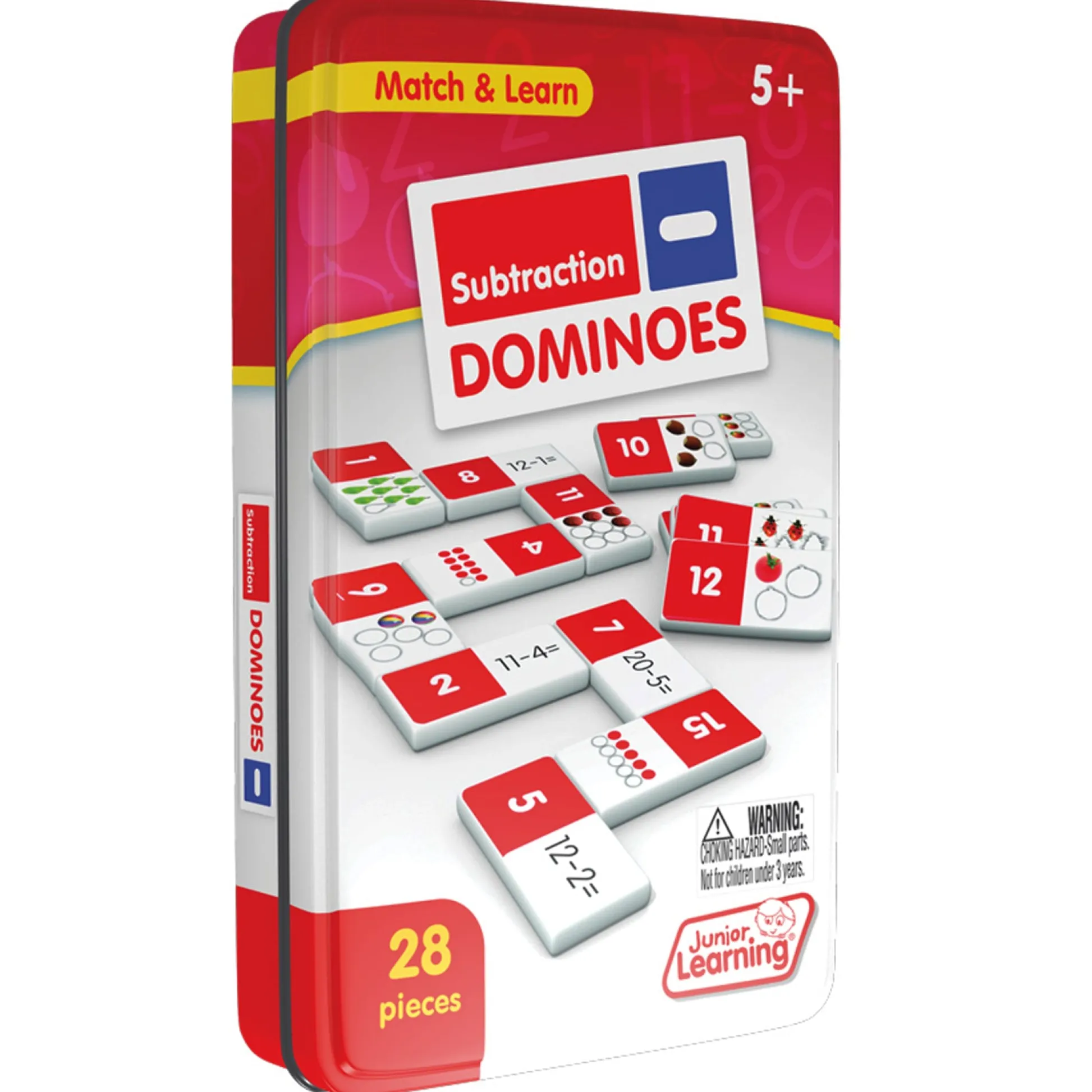 Educators Resource Junior Learning Subtraction Dominoes - Dual Set - Educational Math Game* Dominoes & Tiles Games