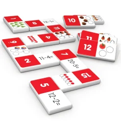 Flat River Group Junior Learning Subtraction Dominoes Game - Educational Math Matching Set* Dominoes & Tiles Games