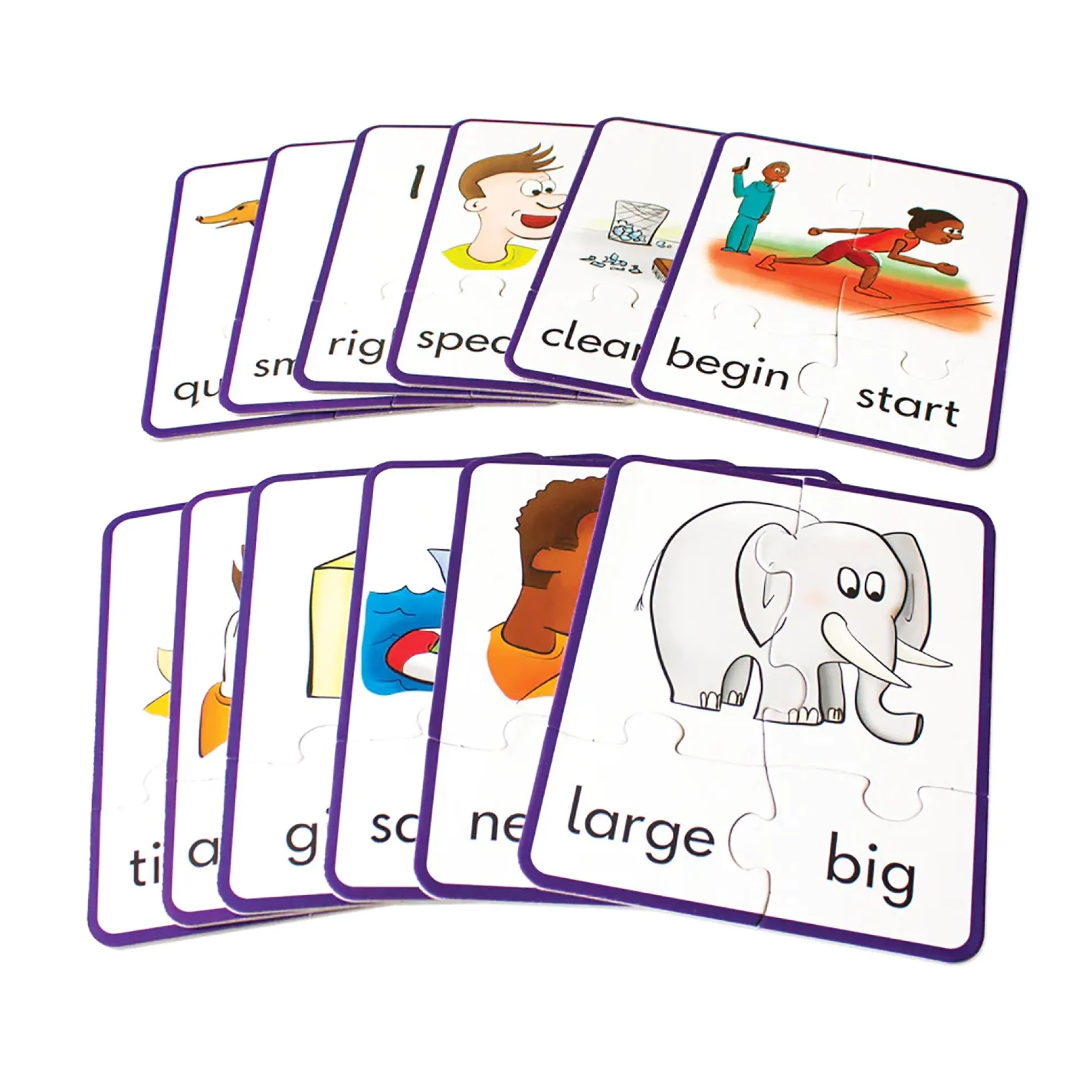 Educators Resource Junior Learning Synonym Puzzles - Educational Jigsaw Set - Multicolored* Puzzles