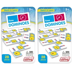 Educators Resource Junior Learning Time Dominoes Educational Game - 2 Sets* Dominoes & Tiles Games