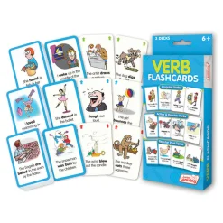 Flat River Group Junior Learning Verb Flashcards Set - Educational Tool for Ages 6+* Reading, Writing & Speech