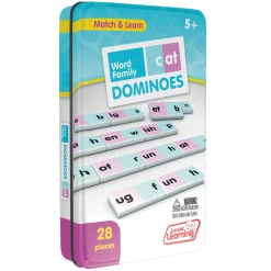 Educators Resource Junior Learning Word Family Dominoes - Educational Set for Kids - 2 Packs* Dominoes & Tiles Games