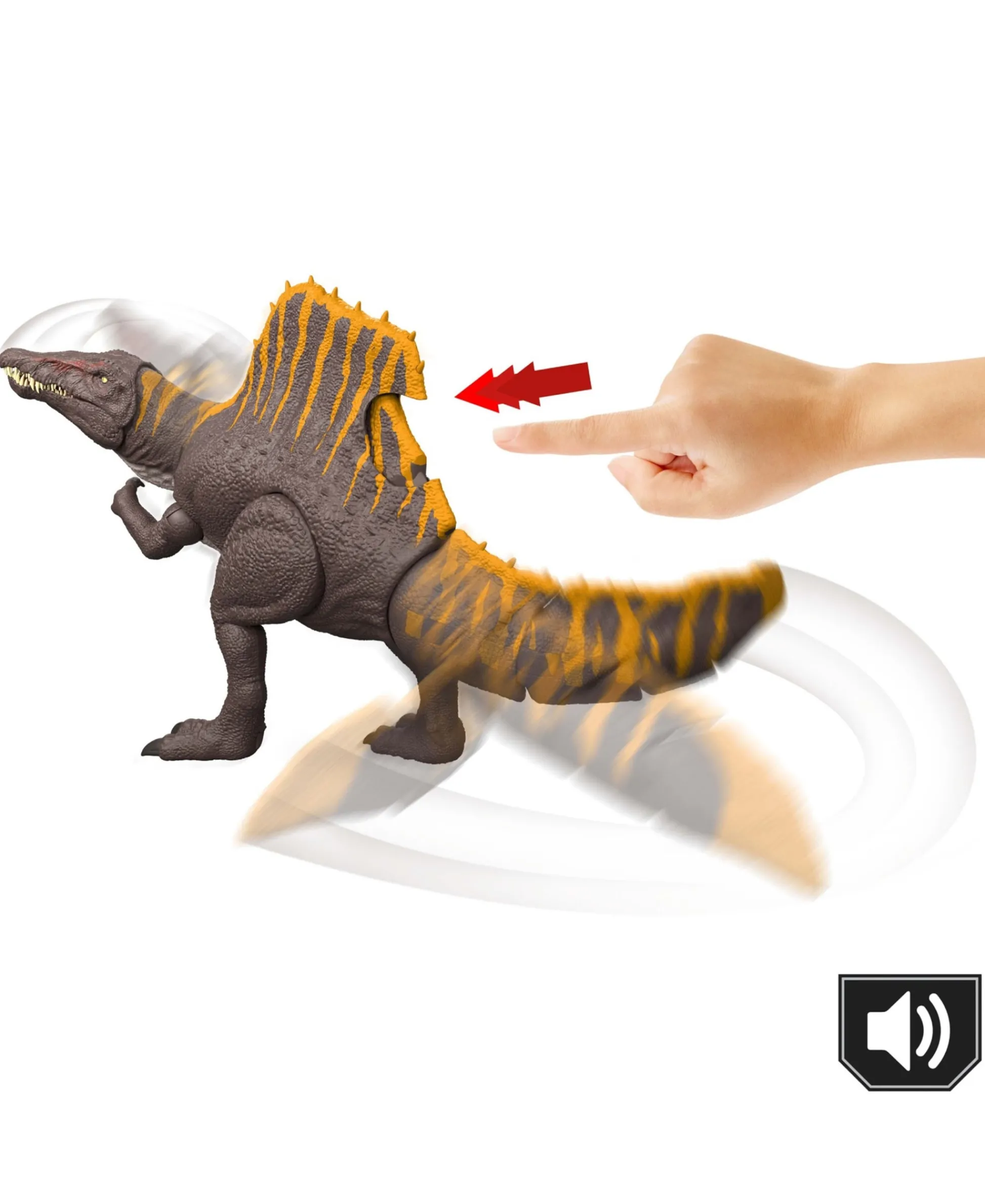 Macy's - Supplier Jurassic World Rebirth 9.61 inch Spinosaurus Action Figure - Tail Thrasher* Action Figures