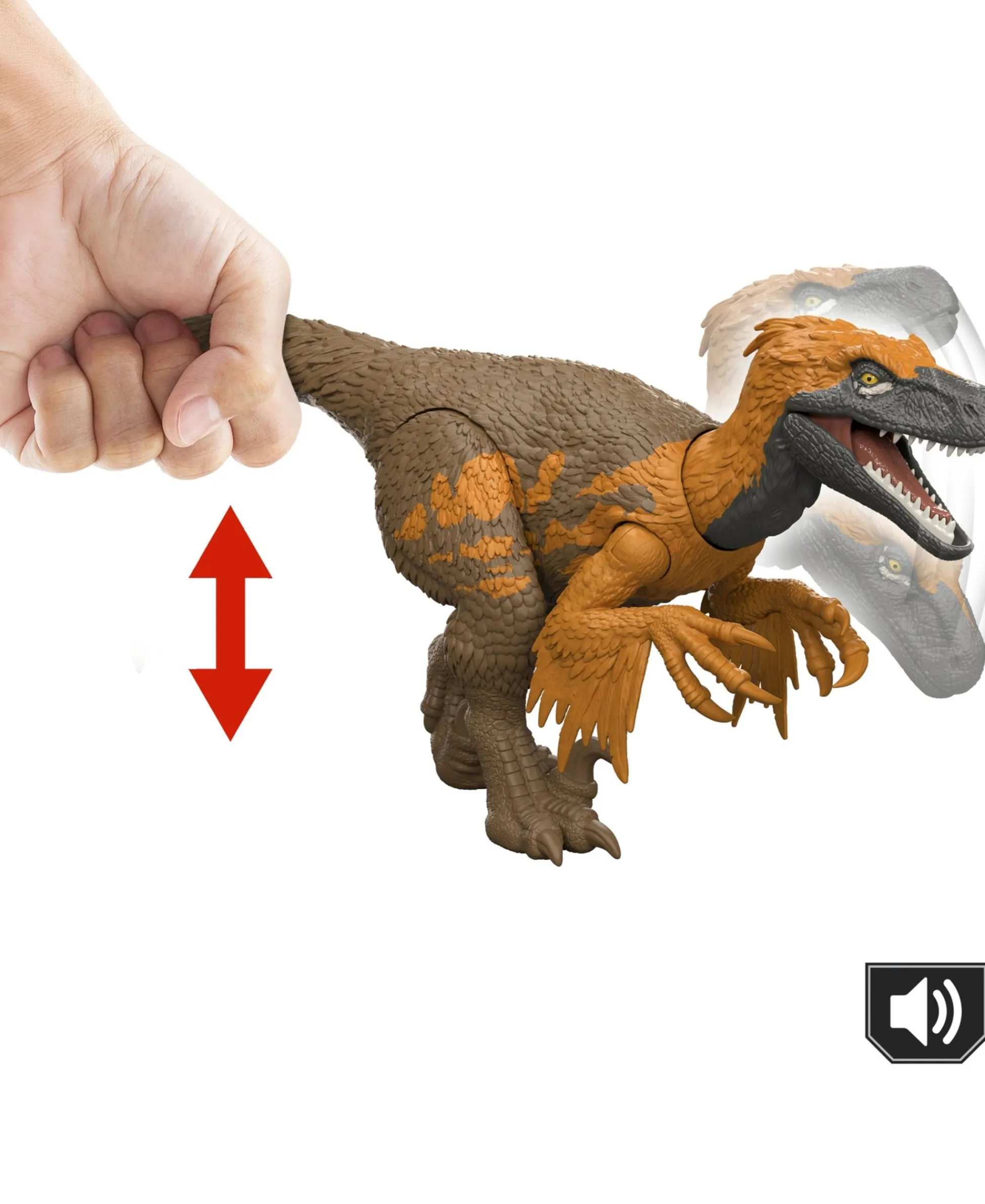 Macy's - Supplier Jurassic World Rebirth 12-Inch Utahraptor Action Figure - Wild Roar* Action Figures