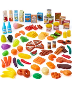 Macy's - Supplier Just Like Home 120-Piece Deluxe Play Food Set – Ultimate Kitchen Pretend Play* Kitchens & Play Food|Dress Up