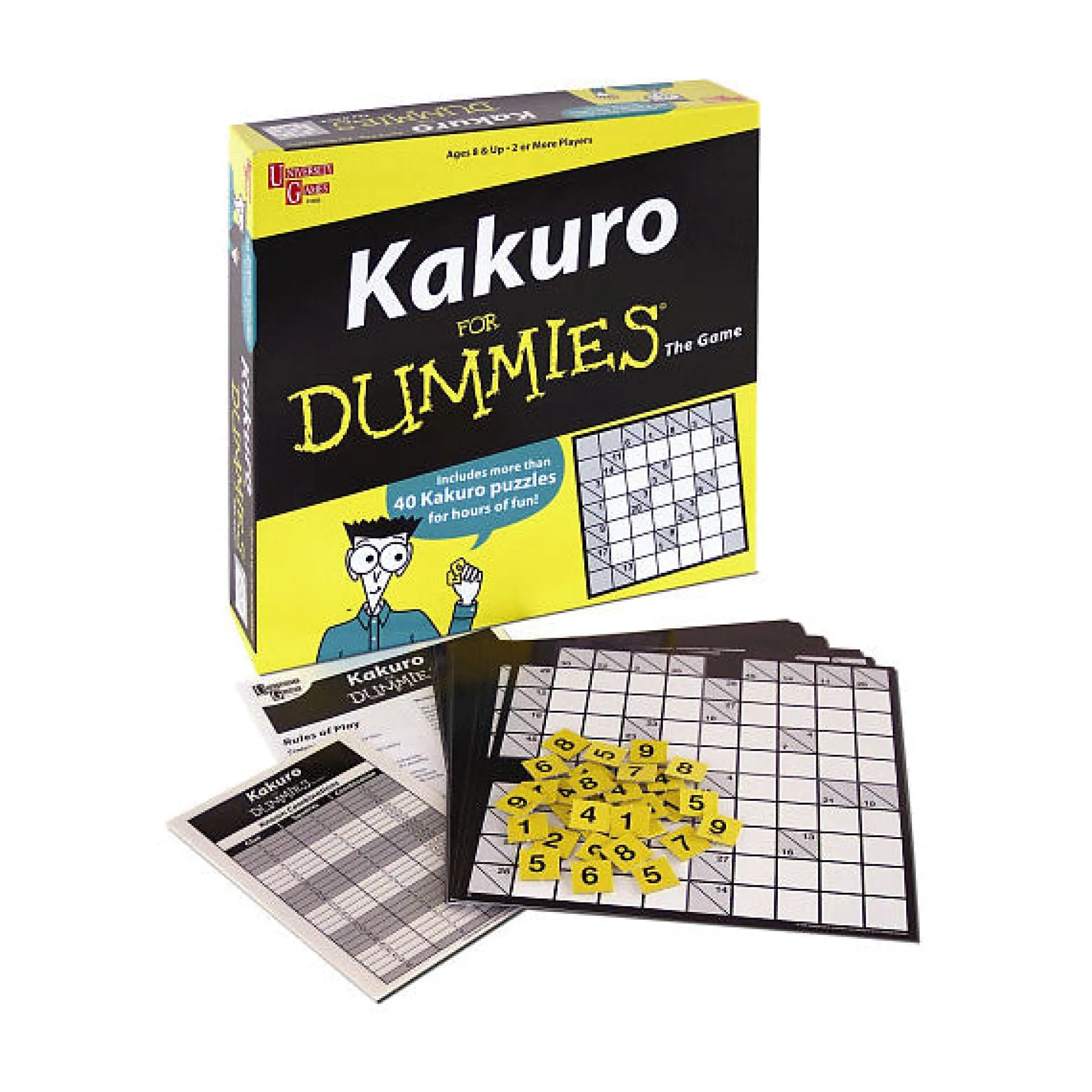 AreYouGame Kakuro for Dummies 121-Piece Puzzle Book Set* Boxed Book Sets|Puzzles