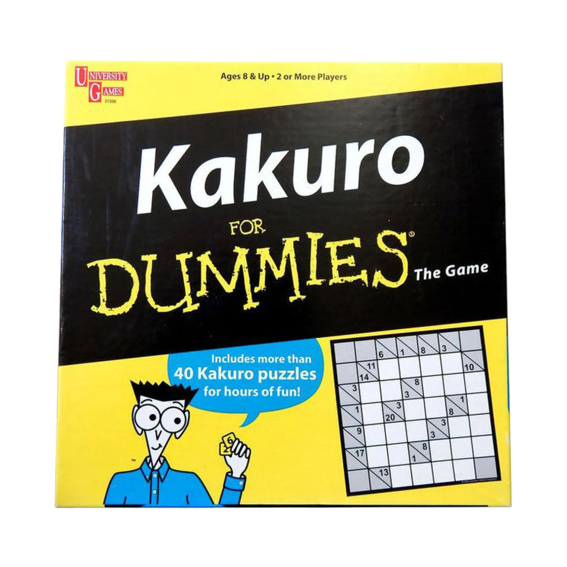 AreYouGame Kakuro for Dummies 121-Piece Puzzle Book Set* Boxed Book Sets|Puzzles