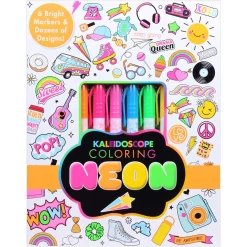 Readerlink Distribution Services Kaleidoscope Neon Llamas & Cacti Coloring Kit with Markers* Reading, Writing & Speech