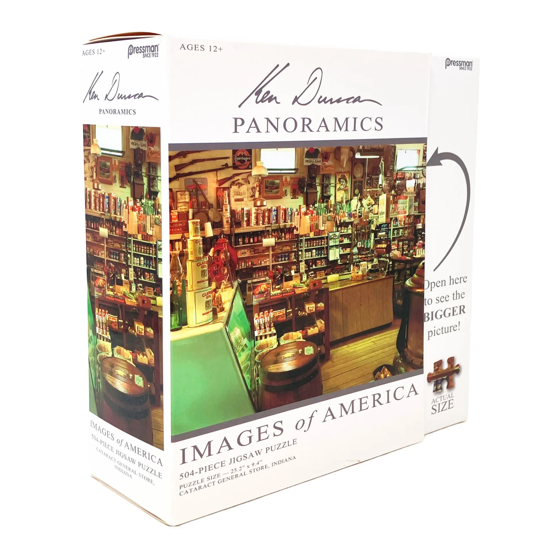 AreYouGame Ken Duncan Panoramic Jigsaw Puzzle - Cataract General Store, Indiana - 504 pc* Puzzles