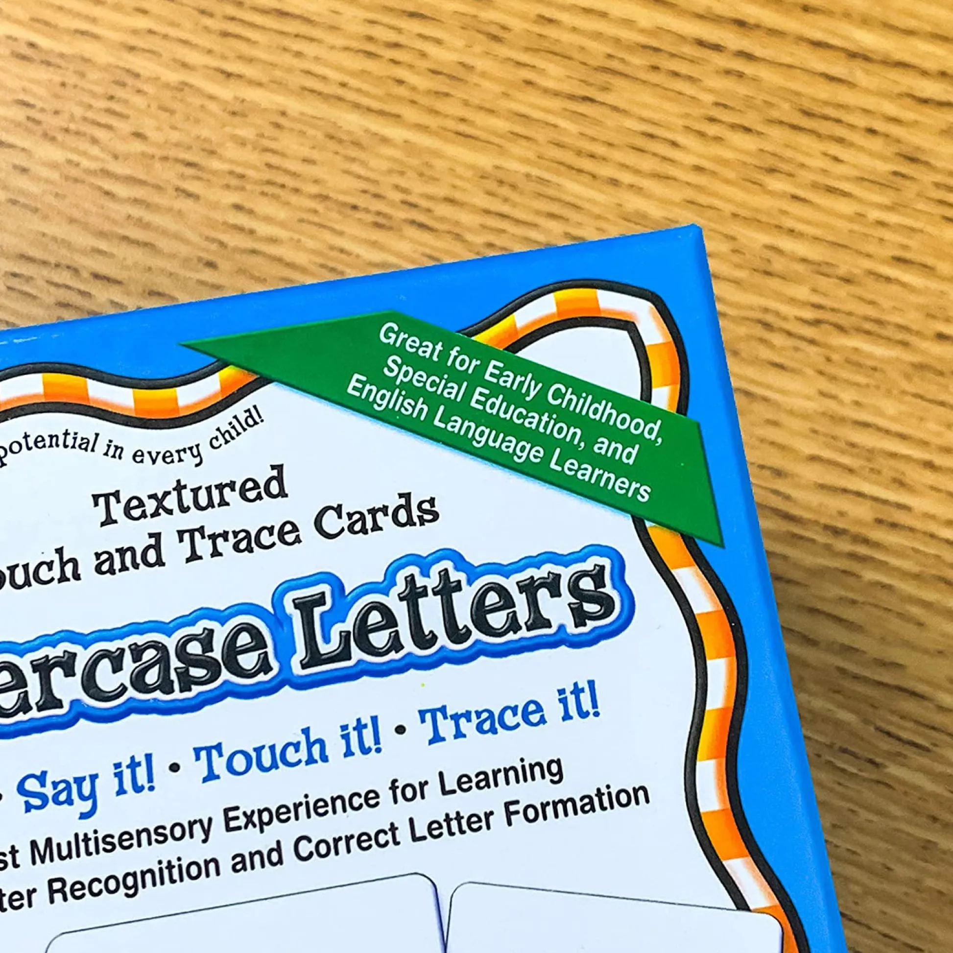 Educators Resource Key Education Textured Touch and Trace Cards - Lowercase Alphabet Learning Set* Reading, Writing & Speech