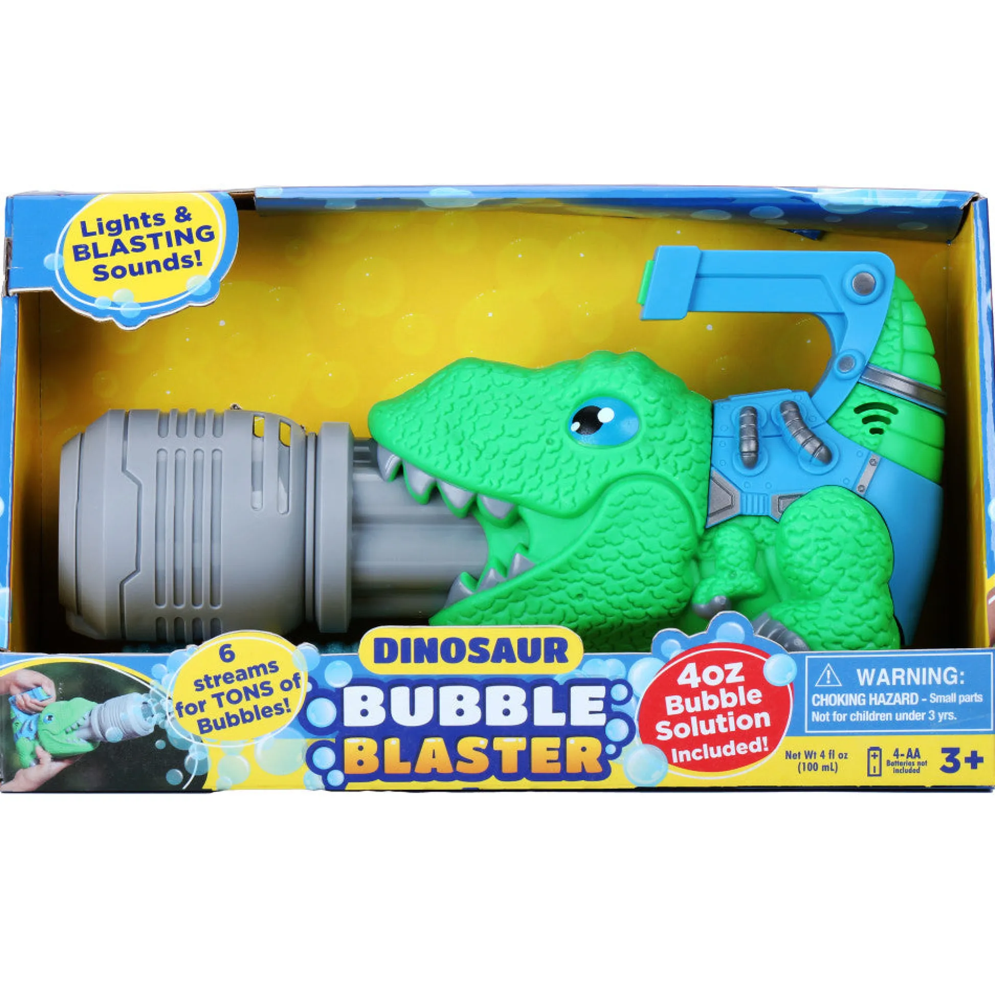 Flat River Group Kid Galaxy Dinosaur Bubble Blaster with Motorized Lights & Sounds* Bubbles & Sidewalk Chalk